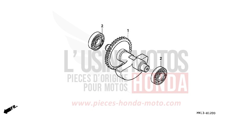 AUSGLEICHER von XR600R SHASTA WHITE (NH138H) von 1995