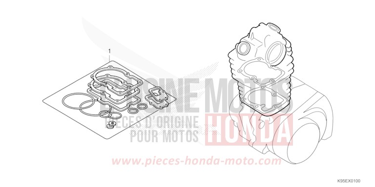 DICHTUNG SATZ A von CRF250R EXTREME RED (R292) von 2023