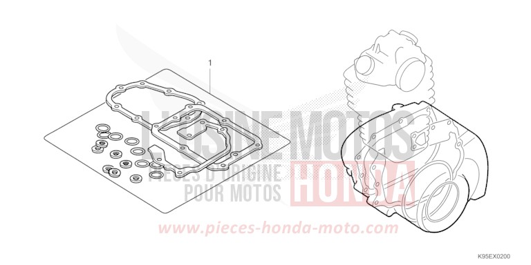 DICHTUNG SATZ B von CRF250R EXTREME RED (R292) von 2023