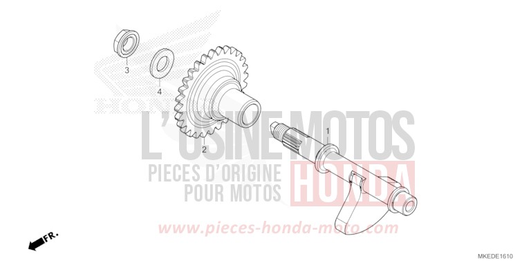 AUSGLEICHER von CRF450R EXTREME RED (R292) von 2023