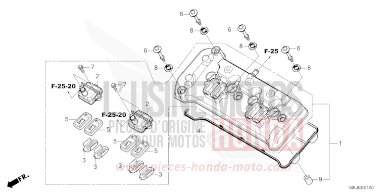 ZYLINDERKOPFDECKEL von CB1000R GRAPHITE BLACK (NHB01) von 2023