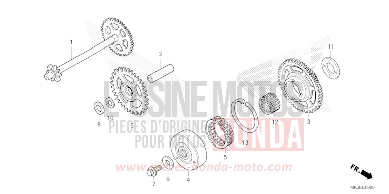 ANLASSERKUPPLUNG von CB1000R GRAPHITE BLACK (NHB01) von 2023