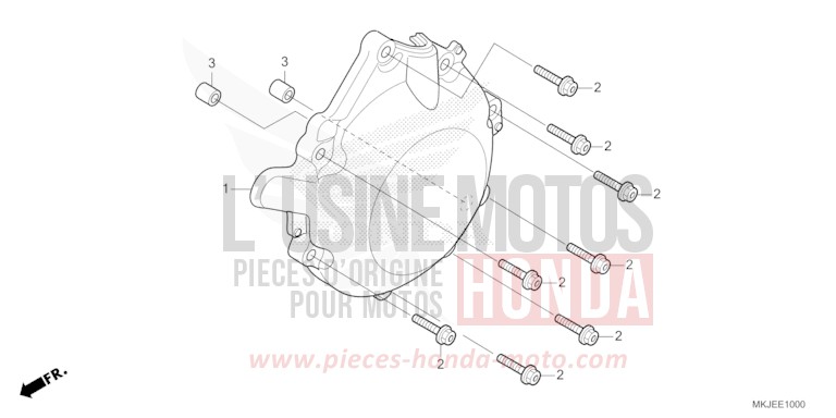 WECHSELSTROM-GENERATORABDECKUNG von CB1000R MAT JEANS BLUE MATALLIC (PB417) von 2023