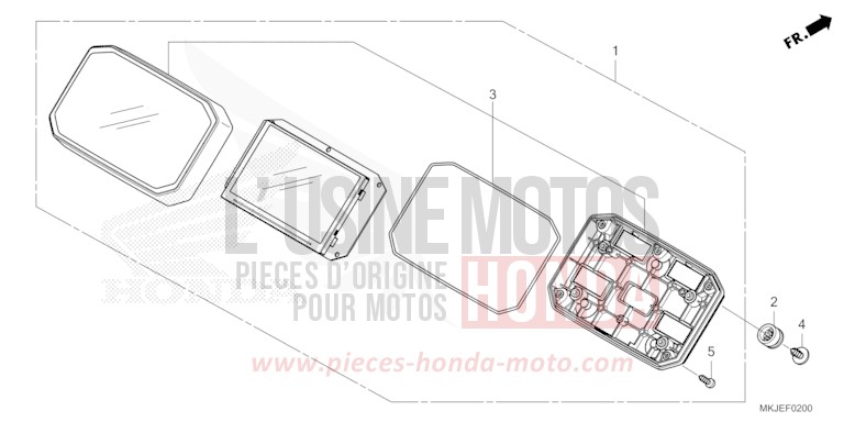 MESSGERAET von CB1000R BORDEAUX RED METALLIC (R337) von 2023