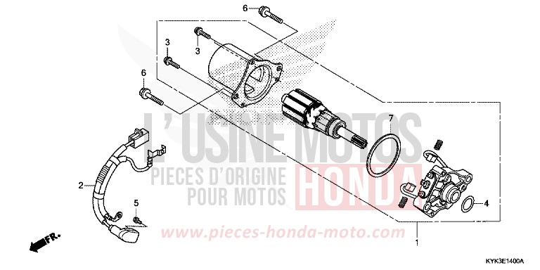 ANLASSER von CRF110F EXTREME RED (R292) von 2013