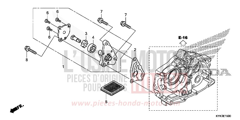 OELPUMPE von CRF110F EXTREME RED (R292) von 2014