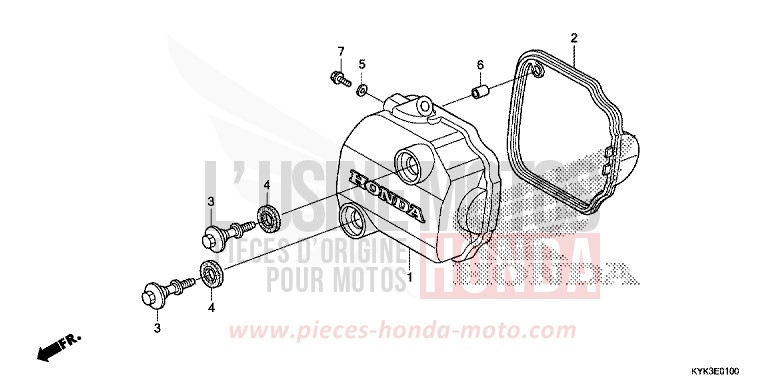 ZYLINDERKOPFDECKEL von CRF110F EXTREME RED (R292) von 2019