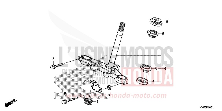 LENKSCHAFT (CRF110FK/L/M/N) von CRF110F EXTREME RED (R292) von 2019