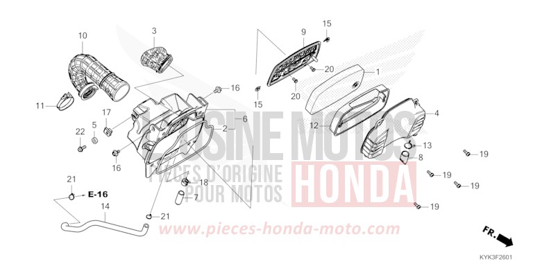 LUFTFILTER (CRF110FK/L/M/N) von CRF110F EXTREME RED (R292) von 2019