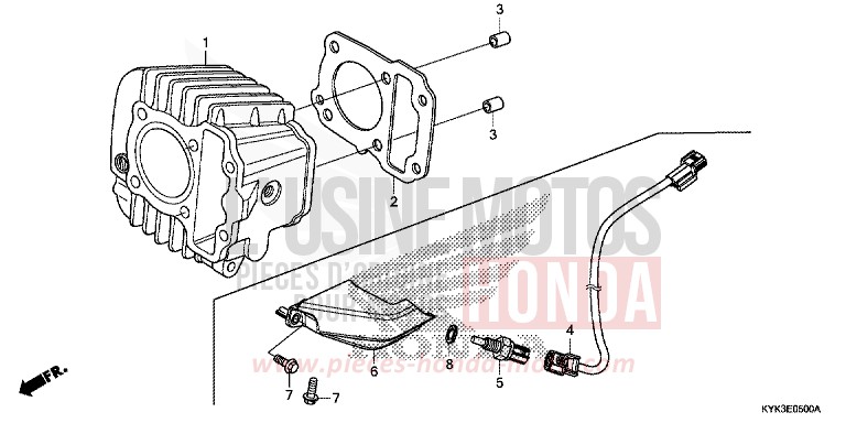 ZYLINDER von CRF110F EXTREME RED (R292) von 2022