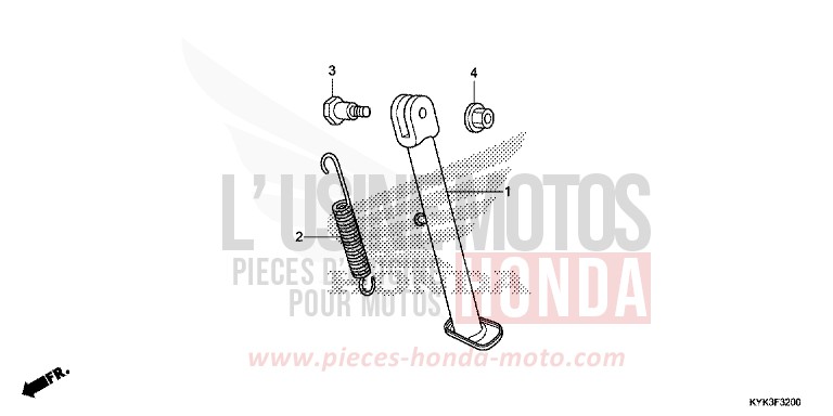 STAENDER von CRF110F EXTREME RED (R292) von 2022