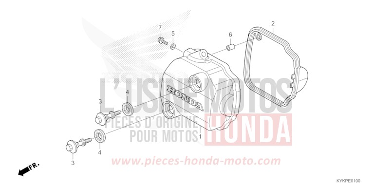 ZYLINDERKOPFDECKEL von CRF110F EXTREME RED (R292) von 2023