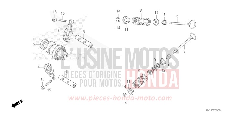 NOCKENWELLE/VENTIL von CRF110F EXTREME RED (R292) von 2023