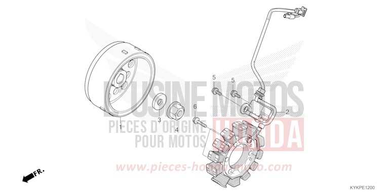 GENERATOR von CRF110F EXTREME RED (R292) von 2023