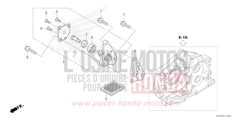 OELPUMPE von CRF110F EXTREME RED (R292) von 2023