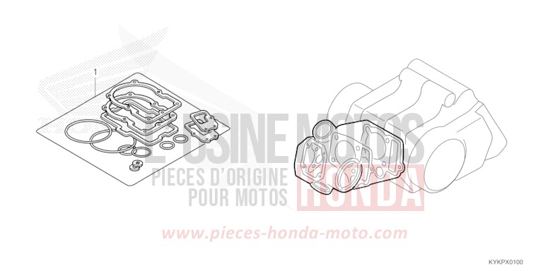 DICHTUNG SATZ A von CRF110F EXTREME RED (R292) von 2023