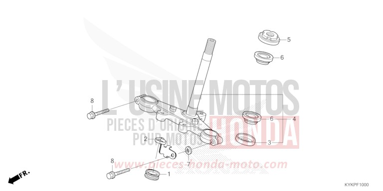 LENKSCHAFT von CRF110F EXTREME RED (R292) von 2023