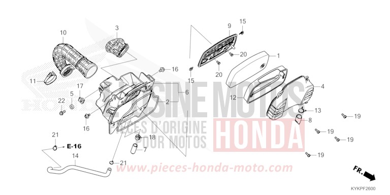 LUFTFILTER von CRF110F EXTREME RED (R292) von 2023
