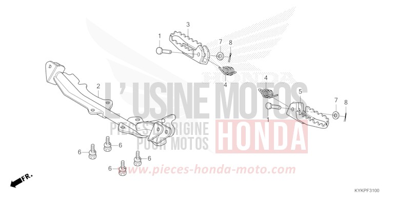 STUFE von CRF110F EXTREME RED (R292) von 2023