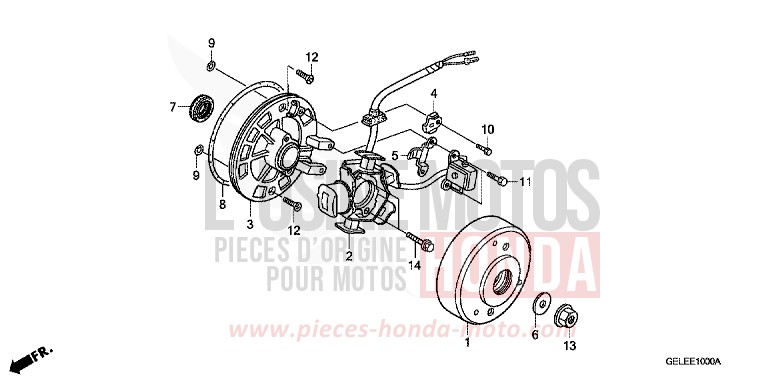 GENERATOR von CRF50F EXTREME RED (R292) von 2007