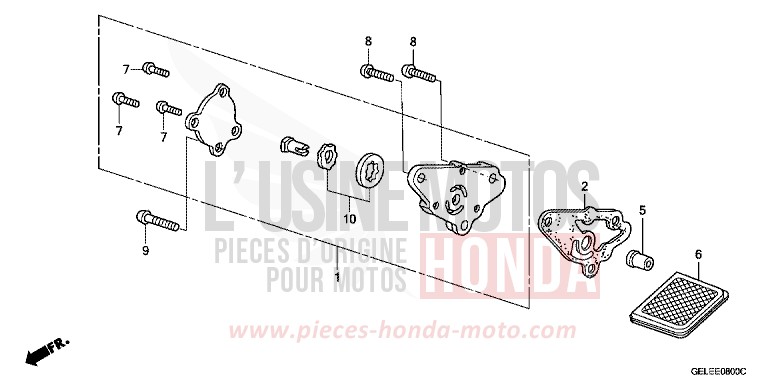 OELPUMPE von CRF50F EXTREME RED (R292) von 2010