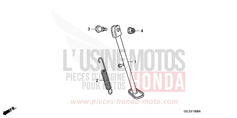 STAENDER von CRF50F EXTREME RED (R292) von 2011