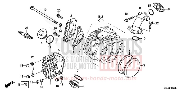 ZYLINDERKOPFDECKEL von CRF50F EXTREME RED (R292) von 2012