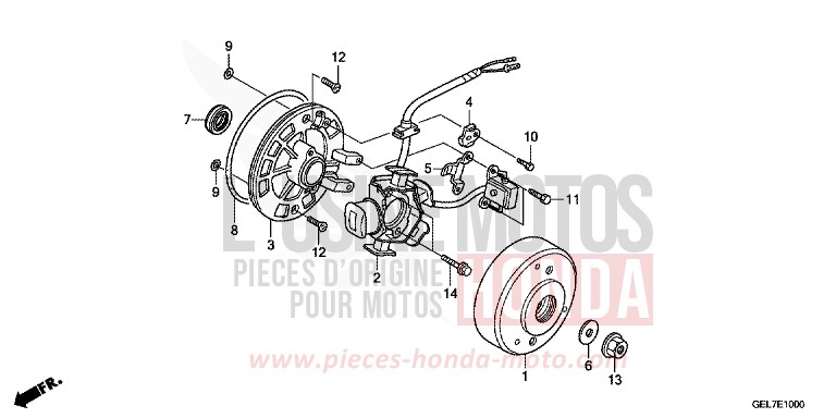 GENERATOR von CRF50F EXTREME RED (R292) von 2012