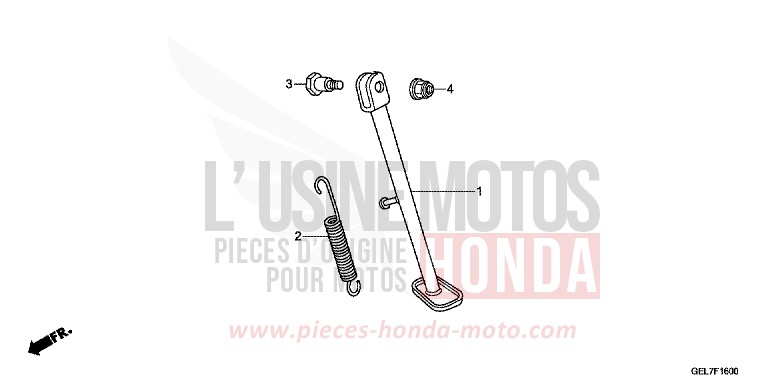 STAENDER von CRF50F EXTREME RED (R292) von 2012