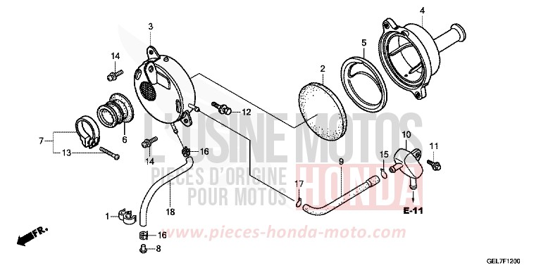 LUFTFILTER von CRF50F EXTREME RED (R292) von 2013
