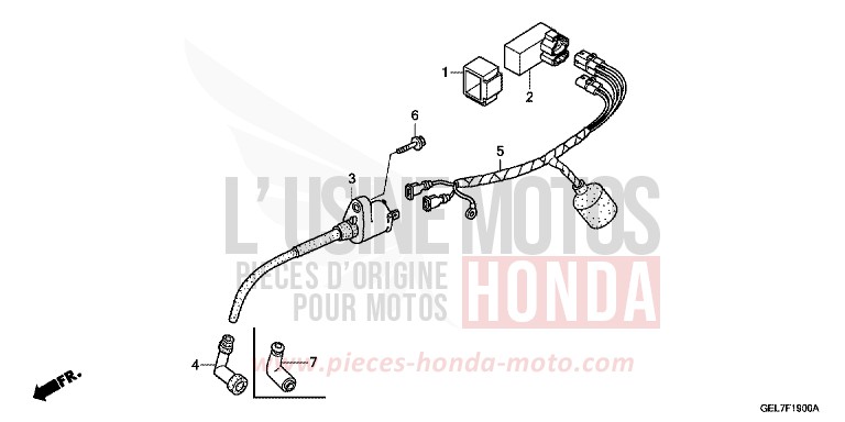 KABELBAUM von CRF50F EXTREME RED (R292) von 2013