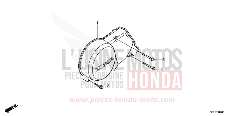 KURBELGEHAEUSEDECKEL, L. von CRF50F EXTREME RED (R292) von 2014