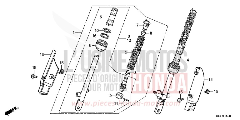 V. KISSEN von CRF50F EXTREME RED (R292) von 2014