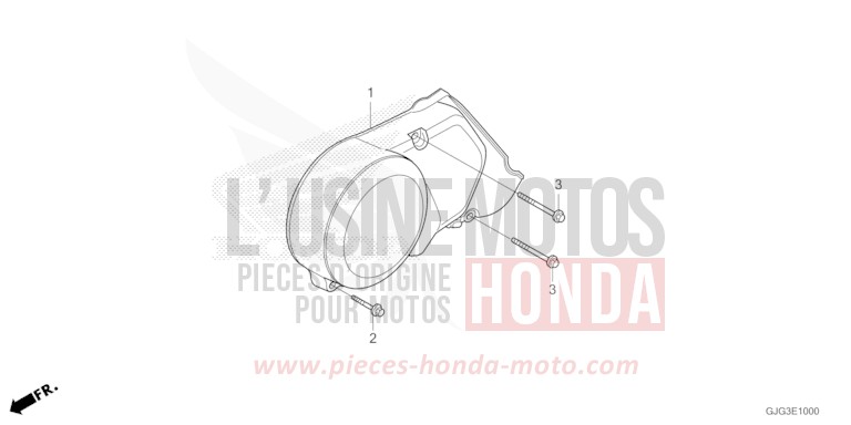 KURBELGEHAEUSEDECKEL, L. von CRF50F EXTREME RED (R292) von 2022