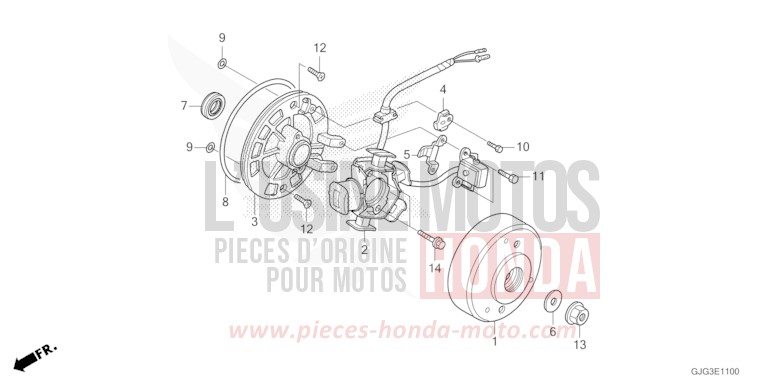 GENERATOR von CRF50F EXTREME RED (R292) von 2022