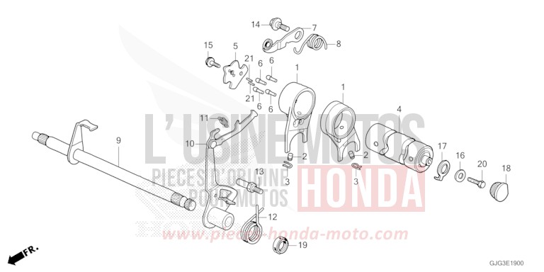 SCHALTTROMMEL von CRF50F EXTREME RED (R292) von 2022