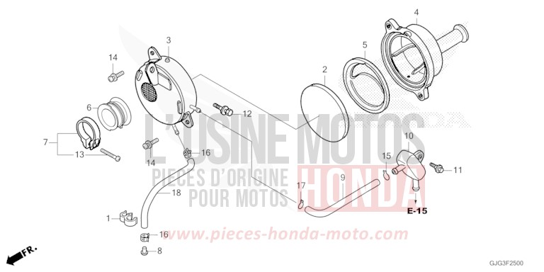 LUFTFILTER von CRF50F EXTREME RED (R292) von 2023