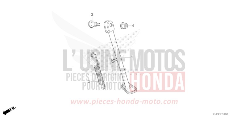 STAENDER von CRF50F EXTREME RED (R292) von 2023