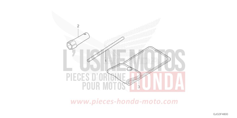 WERKZEUGE von CRF50F EXTREME RED (R292) von 2023