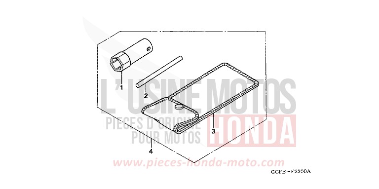 OUTILS von CRF70F EXTREME RED (R292) von 2005