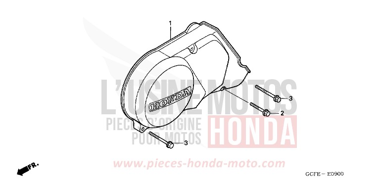 PANNEAU CARTER-MOTEUR G. von CRF70F EXTREME RED (R292) von 2006