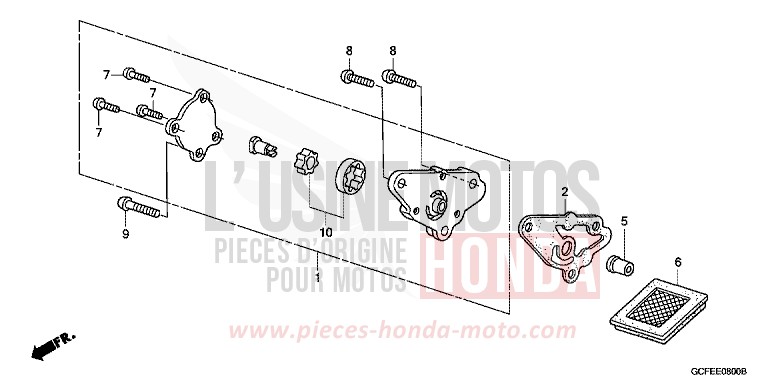 POMPE A HUILE von CRF70F EXTREME RED (R292) von 2007