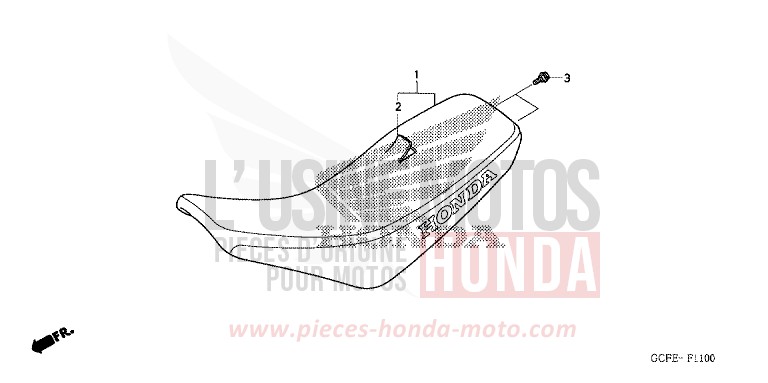 SIEGE von CRF70F EXTREME RED (R292) von 2011