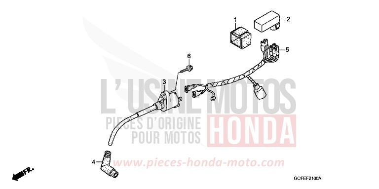 FAISCEAU DES FILS/BOBINE D'ALLUMAGE von CRF70F EXTREME RED (R292) von 2011