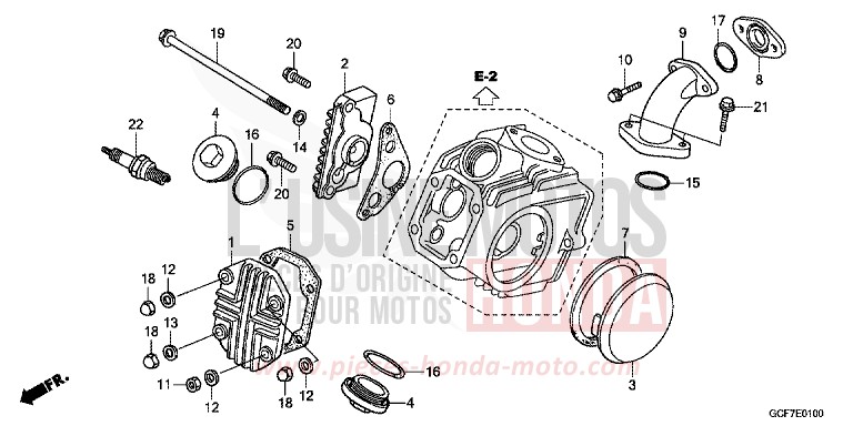 COUVERCLE DE CULASSE von CRF70F EXTREME RED (R292) von 2012