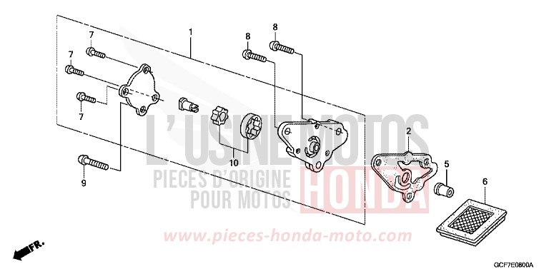 POMPE A HUILE von CRF70F EXTREME RED (R292) von 2012