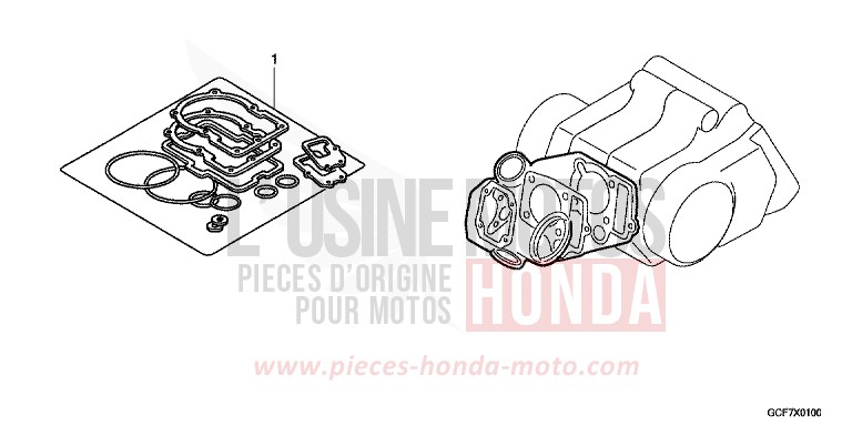 TROUSSE DE JOINT A von CRF70F EXTREME RED (R292) von 2012