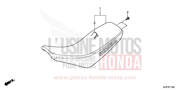 SIEGE von CRF70F EXTREME RED (R292) von 2012