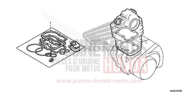TROUSSE DE JOINT A von CRF250RA NOIR (NH1) von 2017