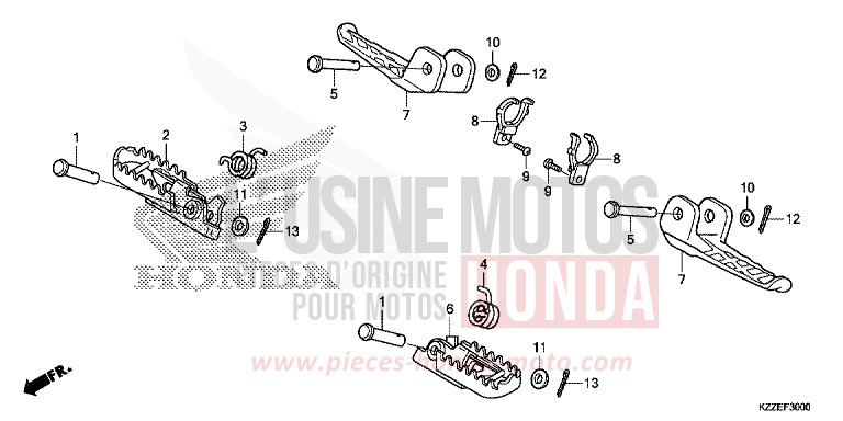 MARCHE von CRF250RA NOIR (NH1) von 2017